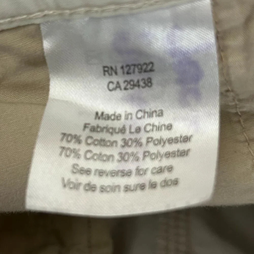 Mountain Khakis Teton Short Men's Size 30 8 inch Inseam Chino Flat Front